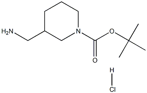 3-(AMINOMETHYL)-1-N-BOC-PIPERIDINE-HCl Structure