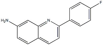 2-(4-Fluoro-phenyl)-quinolin-7-ylamine, 1029773-05-4, 结构式