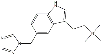 N,N,N-三甲基-5-(1H-1,2,4-三唑-1-基甲基)-1H-吲哚-3-乙铵, 1030849-63-8, 结构式