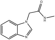2-(1H-苯并[D]咪唑-1-基)-N-甲基乙酰胺 结构式