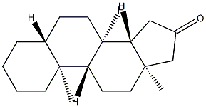 5α-Androstan-16-one 结构式