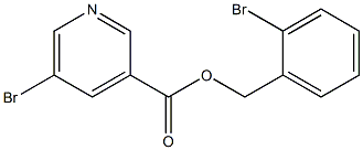 5-Bromo-nicotinic acid 2-bromo-benzyl ester Structure