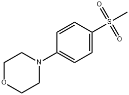 4-(4-メタンスルホニルフェニル)モルホリン 化学構造式