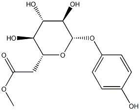 6-O-Acetylarbutin Structure