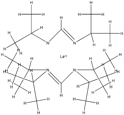 三(N,N'-二异丙基甲脒)镧,1034537-36-4,结构式