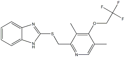 2-[[( 3,5-DIMETHYL-4-( 2,2,2-TRIFLUOROETHOXY) PYRIDINYL)METHYL]THIO] -1H-BENZIMIDAZOL Structure