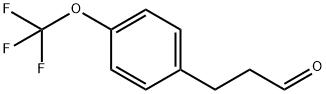 Benzenepropanal, 4-(trifluoroMethoxy)- (or 3-(4-TrifluoroMethoxyphenyl)propionaldehyde ) Structure