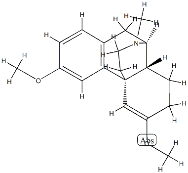 5,6-Didehydro-3,6-dimethoxy-17-methylmorphinan 结构式
