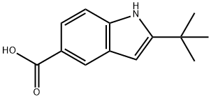2-tert-butyl-1H-indole-5-carboxylic acid Struktur