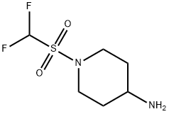 1-(difluoromethane)sulfonylpiperidin-4-amine Struktur