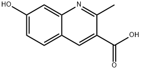 3-Quinolinecarboxylicacid,7-hydroxy-2-methyl-(6CI) Structure