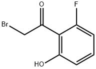 2-Bromo-1-(2-fluoro-6-hydroxyphenyl)ethanone Struktur