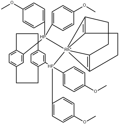1038932-67-0 (S)-4,12-双(4-甲氧基苯基)-[2.2]-对环芳烷(1,5-环辛二烯)铑(I)四氟硼酸盐
