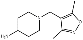 1-[(3,5-dimethyl-1,2-oxazol-4-yl)methyl]piperidin-4-amine Structure