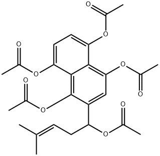 MDS 004|2-[1-(乙酰氧基)-4-甲基-3-戊烯-1-基]-1,4,5,8-萘四醇四乙酸酯