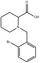 1-[(2-BROMOPHENYL)METHYL]-2-PIPERIDINECARBOXYLIC ACID Structure