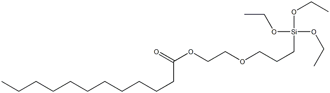 三乙氧基甲硅烷基丙氧基(聚乙烯氧基)十二烷酸酯,, 1041420-54-5, 结构式