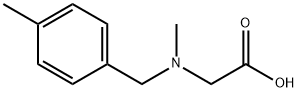 N-メチル-N-(4-メチルベンジル)グリシン 化学構造式