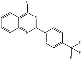 4-chloro-2-[4-(trifluoromethyl)phenyl]quinazoline Struktur
