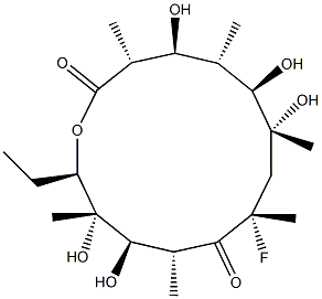 8-Fluoroerythronolide A 结构式
