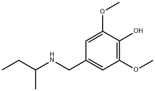 4-[(butan-2-ylamino)methyl]-2,6-dimethoxyphenol Struktur
