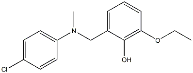 2-({[(4-chlorophenyl)methyl]amino}methyl)-6-ethoxyphenol Structure