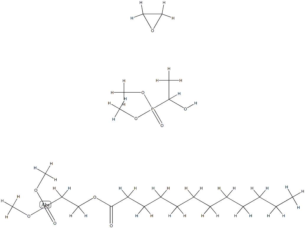 Dodecanoic acid, 2-(dimethoxyphosphinyl)ethyl ester, polymer with dimethyl (1-hydroxyethyl)phosphonate and oxirane|