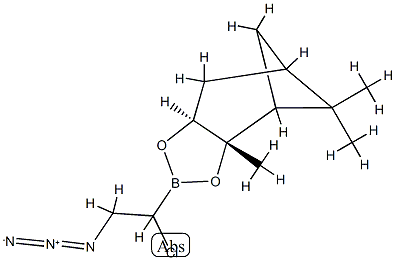 (+)-pinanediol (1S)-chloro-2-azidoethaneboronate Structure