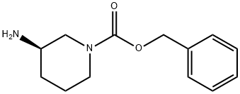 (R)-3-アミノ-1-N-CBZ-ピペリジン塩酸塩 化学構造式