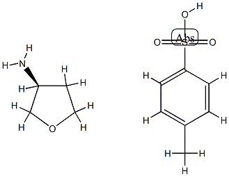 3-Furanamine, tetrahydro-, (3S)-, 4-methylbenzenesulfonate Struktur