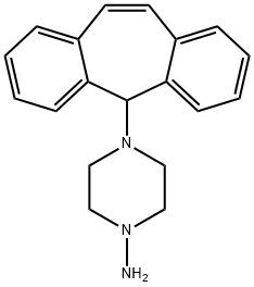 4-(5H-Dibenzo[a,d][7]annulen-5-yl)piperazin-1-aMine Struktur