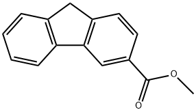 9H-フルオレン-3-カルボン酸メチル 化学構造式