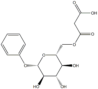 4-phenyl-6-O-malonylglucoside Structure