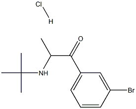 Bupropion Hydrochloride Related Compound B (15 mg) (2-(tert-butylamino)-3'-bromopropiophenone hydrochloride) Struktur