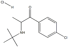 Bupropion Hydrochloride Related Compound A (15 mg) (2-(tert-butylamino)-4'-chloropropiophenone hydrochloride) Struktur