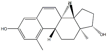 1-Methylestra-1,3,5(10),6-tetrene-3,17β-diol Struktur