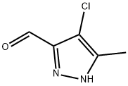 4-chloro-3-methyl-1H-pyrazole-5-carbaldehyde(SALTDATA: FREE) Struktur