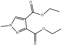 Pyrazole-3,4-dicarboxylicacid,1-Methyl-,diethylester Structure
