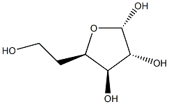 5-Deoxy-α-D-xylo-hexofuranose Struktur