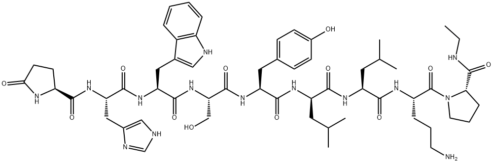 (DES-GLY10,D-LEU6,ORN8,PRO-NHET9)-LHRH,1051970-61-6,结构式