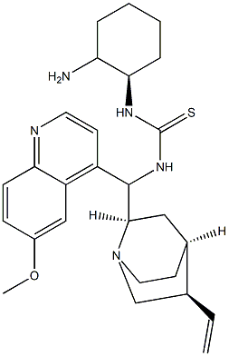 (9S)-9-Amino-9-deoxyquinine-R,R-
DHAC-thiourea Struktur