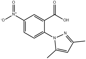 2-(3,5-dimethyl-1H-pyrazol-1-yl)-5-nitrobenzoic acid Structure
