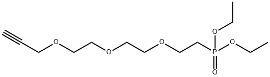 Propargyl-PEG3-phosphonic acid ethyl ester Structure