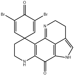 2',3',5',7',8',9'-Hexahydro-3,5-dibromospiro[2,5-cyclohexadiene-1,10'(6'H)-pyrrolo[4,3,2-de][1,7]phenanthroline]-4,6'-dione Structure