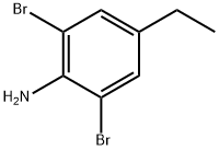 2,6-ジブロモ-4-エチルアニリン 化学構造式