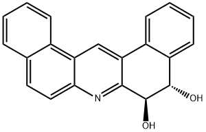TRANS-DIBENZ(A,J)ACRIDINE-5,6-DIHYDRODIOL Structure