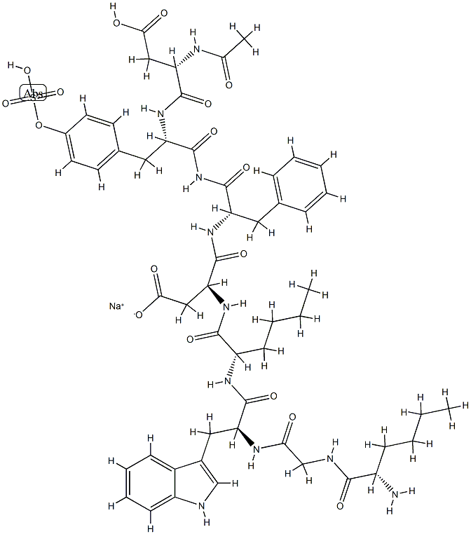 cholecystokinin (26-33), N-acetyl-norleucine(28,31)- Structure