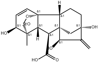 15BETA-羟基赤霉素 A3, 105593-18-8, 结构式