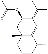 (2R)-1,2,3,5,6,7,8,8a-Octahydro-5α,8aβ-dimethyl-3-(1-methylethylidene)naphthalen-2β-ol acetate Struktur