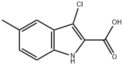 3-chloro-5-methyl-1H-indole-2-carboxylic acid Structure